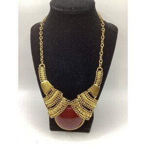 Vtg Gold Tone Napier Inspired Designer Boutique Necklace